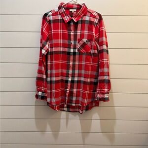 UGA Apparel Red & Black Plaid Women’s Shirt